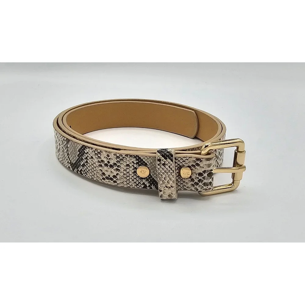 Snakeskin Embossed PU Leather‎ Belt Women's 34